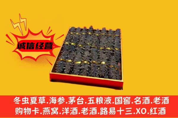 海南省琼中县回收海参